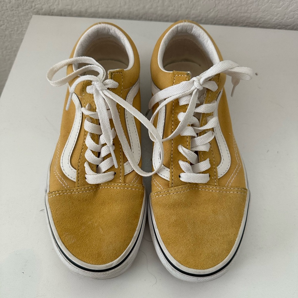 Yellow and White VANS Sneakers
